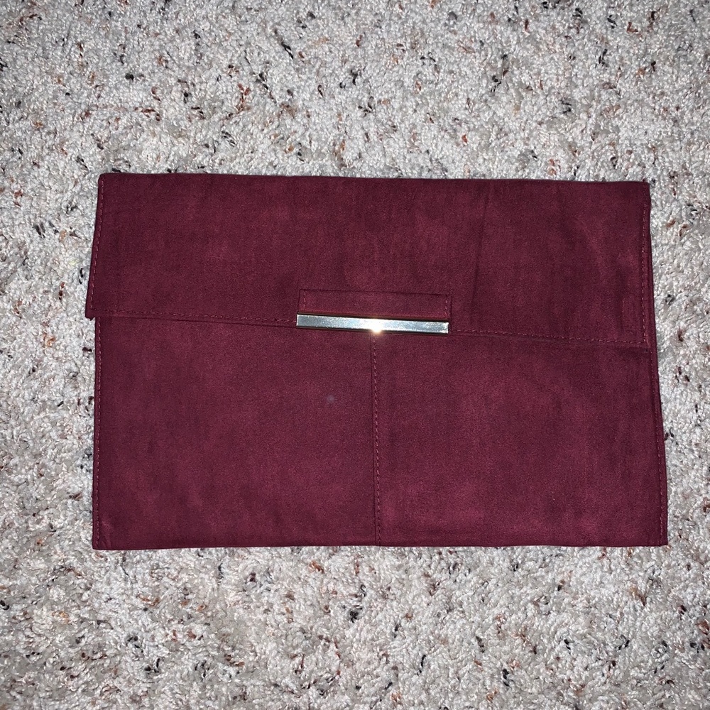 Burgundy Clutch